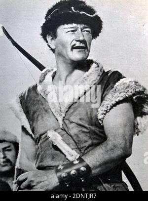 Film still from 'The Conqueror' starring John Wayne, Susan Hayward, Pedro Armendariz, and Agnes Moorehead. Stock Photo