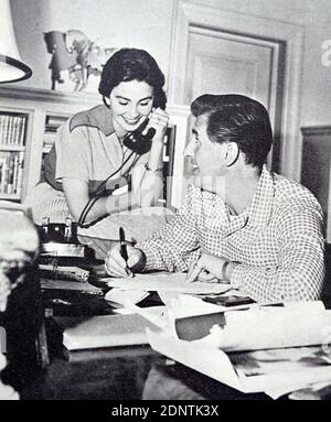 Photograph of Jean Simmons (1929-2010) and Stewart Granger (1913-1993). Stock Photo