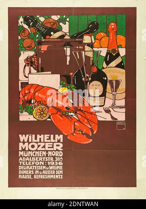 G. Schuh & Cie. (Munich), Ludwig Hohlwein, Wilhelm Mozer München-Nord, paper, lithography, total: height: 124.5 cm; width: 91.5 cm, signed and dated: center right in the printing forme: LUDWIG HOHLWEIN 09, product and business advertising (posters), alcoholic beverages Stock Photo