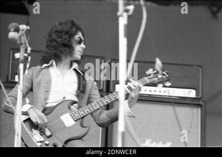 Philippe Gras / Le Pictorium -  Isle of Wight Festival -  30/08/1970  -  United Kingdom / England / Isle of Wight  -  The Free group during the famous Isle of Wight festival in 1970, it is estimated that between 600 and 700,000 people attended. Sunday, August 30, 1970 Stock Photo