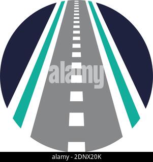 Vector direction logo combination. Street and pathway symbol. Stock Vector