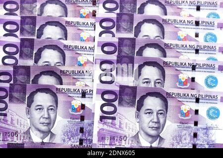 money of philippines philippine peso bills php banknotes 50 pesos business finance news background stock photo alamy