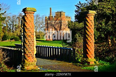 Rye House gatehouse in the background Stock Photo