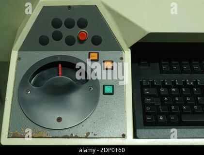 A panel  control of a operation of  the color master machines. Stock Photo