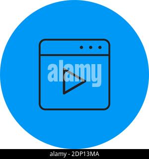 Isolated window computers tecnology online blue logo - Vector Stock Vector
