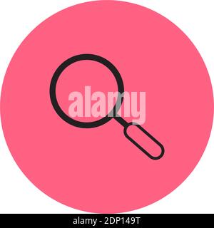 Isolated search computers tecnology online red logo- Vector Stock Vector