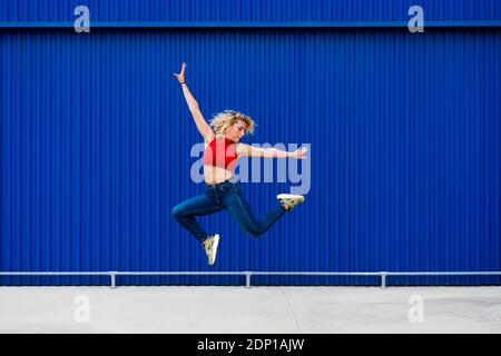 Dancer in urban area. Udine, Italy. Stock Photo