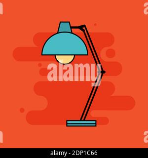 Lamp back to school picture icon - Vector Stock Vector
