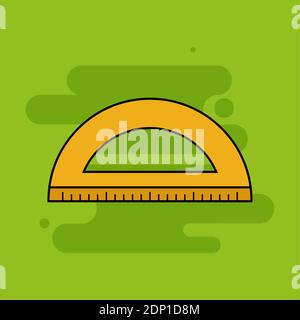 Ruler back to school picture icon - Vector Stock Vector