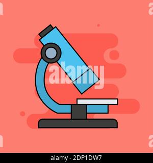 Microscope back to school Picture icon - Vector Stock Vector