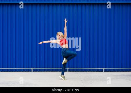 Dancer in urban area. Udine, Italy. Stock Photo