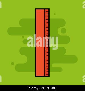 Ruler back to school picture icon - Vector Stock Vector