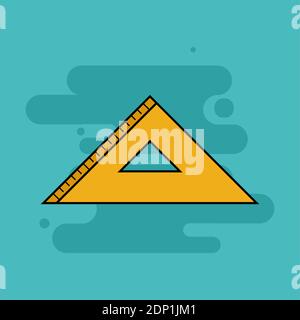 Ruler back to school picture icon - Vector Stock Vector