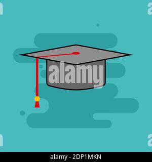 Mortarboard back to school Tools picture icon - Vector Stock Vector