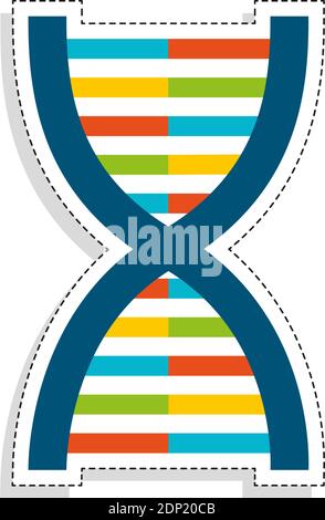 Isolated chemical tool back to school sticker- Vector Stock Vector