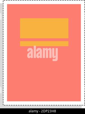 Isolated book tool back to school sticker- Vector Stock Vector