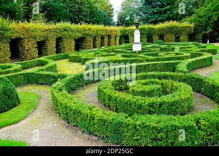 beautiful maze garden in France Stock Photo