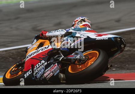 Alex Criville(SP)Honda 500,France moto GP 1998 Le Castellet Stock Photo