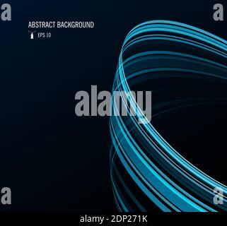 Abstract Motion Light Background. Magic Neon Light. Shining Laser Line Space. Colorful Waves. Vector illustration Stock Vector