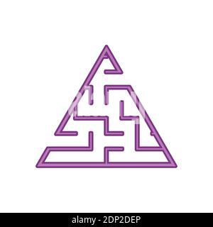 Abstact labyrinth. Game for kids. Puzzle for children. Maze conundrum. Color vector illustration Stock Vector