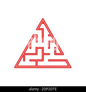 Abstact labyrinth. Game for kids. Puzzle for children. Maze conundrum. Color vector illustration Stock Vector
