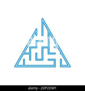 Abstact labyrinth. Game for kids. Puzzle for children. Maze conundrum. Color vector illustration Stock Vector