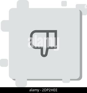 dislike vector icon modern simple vector illustration Stock Vector