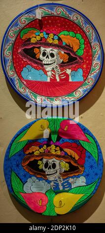 Mexican ceramic handicrafts for sale in Old Town Albuquerque, New Mexico @ Kyra's Imports Stock Photo