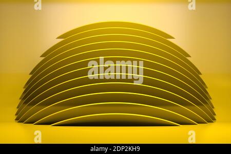 Abstract computer graphic background, parametric geometric installation ...