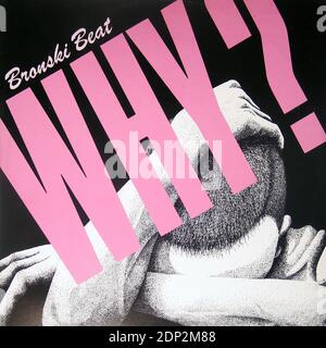 Bronski Beat Why    Cadillac Car 12  45 RPM Maxi Single - Vintage Vinyl Record Cover Stock Photo