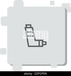 inhaler vector icon modern simple vector illustration Stock Vector