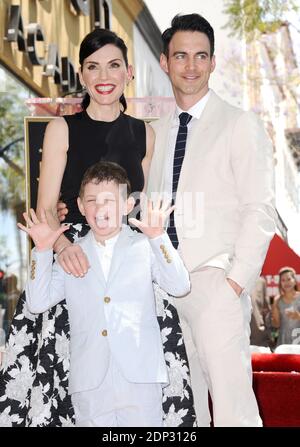 Keith Lieberthal and son Kieran Lindsay Lieberthal attend the ceremony