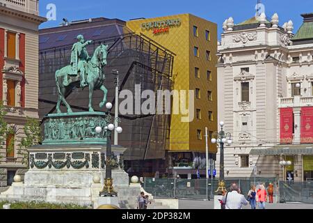 Belgrade, Serbia - September 22, 2019: Marriott hotel Courtyard in Belgrade city center. Stock Photo