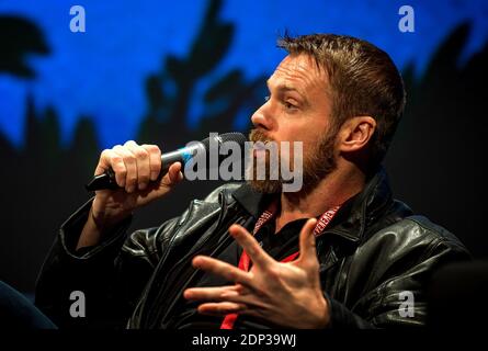 US actor Michael Shanks meets fans during the Toulouse Game Show in Toulouse, France on April 5, 2015. Photo by Bernard-Marie/ABACAPRESS;COM Stock Photo