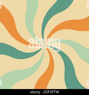 An abstract retro swirl background image. Stock Vector
