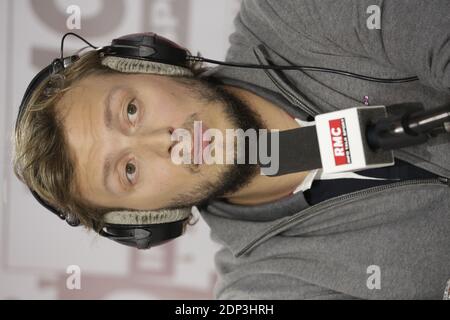 Exclusive - Amaury Leveaux at the 'Moscato Show' sport talk show on RMC Radio, interviewed by Vincent Moscato, in Paris, France, on April 21, 2015. Photo by Jerome Domine/ABACAPRESS.COM Stock Photo