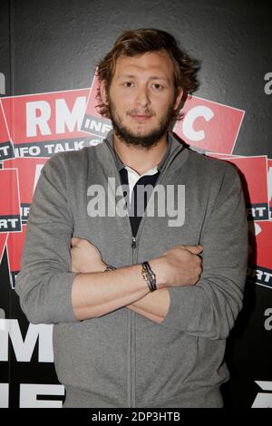 Exclusive - Amaury Leveaux at the 'Moscato Show' sport talk show on RMC Radio, interviewed by Vincent Moscato, in Paris, France, on April 21, 2015. Photo by Jerome Domine/ABACAPRESS.COM Stock Photo