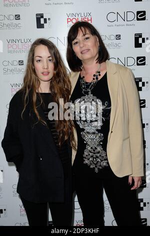 Exclusive. Actress Juliette Besson (daughter of Luc Besson and Anne Parillaud) and Elisabeth Deshayes attending the CND nail polish launch party in Paris, France on April 25, 2015. Photo by Aurore Marechal/ABACAPRESS.COM Stock Photo