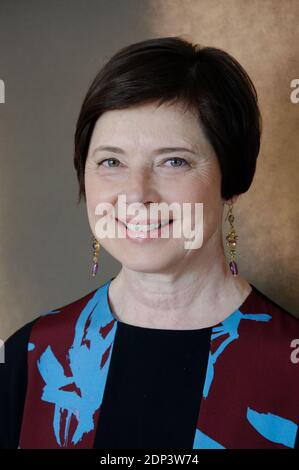 Italian actress Isabella Rossellini participates in the Kering Talks 'Women in Motion' as part of the 68th Cannes Film Festival, at Hotel Martinez in Cannes, France on May 14, 2015. Photo by Alban Wyters/ABACAPRESS.COM Stock Photo