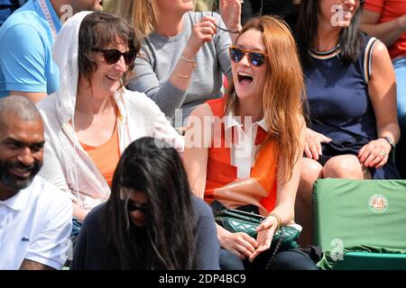 Audrey Marnay lors des Internationaux de France a Roland Garros, le 28
