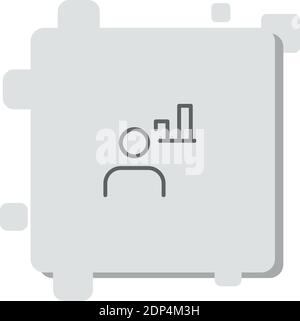 admin vector icon modern simple vector illustration Stock Vector