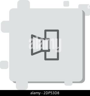 cathode ray tube vector icon modern simple vector illustration Stock Vector