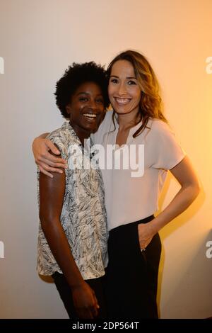 Nina Melo and Annelise Hesme at the taping of Vivement Dimanche in Paris, France, May 20, 2015. Photo by Max Colin/ABACAPRESS.COM Stock Photo