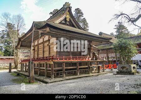 Hiyoshi Taisha, also known as Hiei Taisha, Shinto Shrine in Otsu, Shiga, Japan, at the foot of Mount Hiei Stock Photo