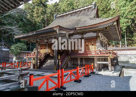 Hiyoshi Taisha, also known as Hiei Taisha, Shinto Shrine in Otsu, Shiga, Japan, at the foot of Mount Hiei Stock Photo