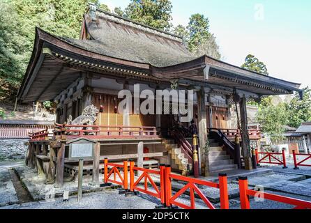 Hiyoshi Taisha, also known as Hiei Taisha, Shinto Shrine in Otsu, Shiga, Japan, at the foot of Mount Hiei Stock Photo