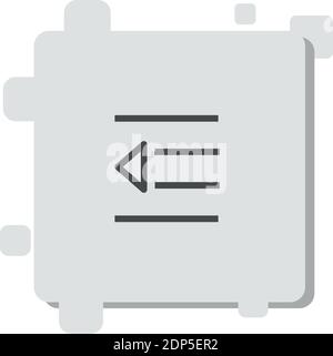 indent vector icon modern simple vector illustration Stock Vector