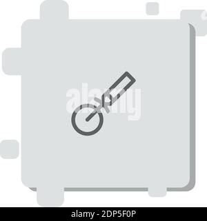 pizza cutter vector icon modern simple vector illustration Stock Vector