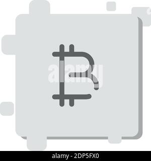 bitcoin vector icon modern simple vector illustration Stock Vector