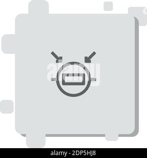 resistor vector icon modern simple vector illustration Stock Vector